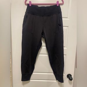 Athleta black jogger leggings, size L